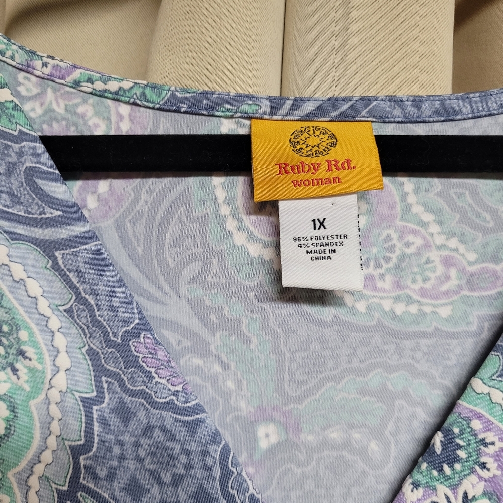 Ruby Rd. Maxi High Low Summer Dress Size 1X - Picture 3 of 5